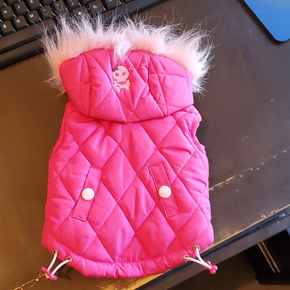 NEW Dog jacket with skull design. Sz XS - NEW